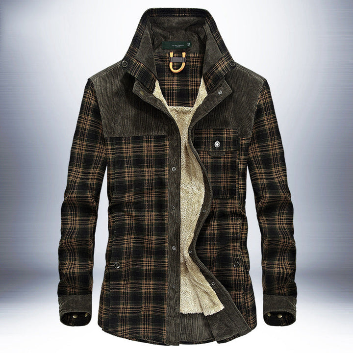 Stay Warm and Stylish This Winter with Our Thicken Fleece Jacket for Men