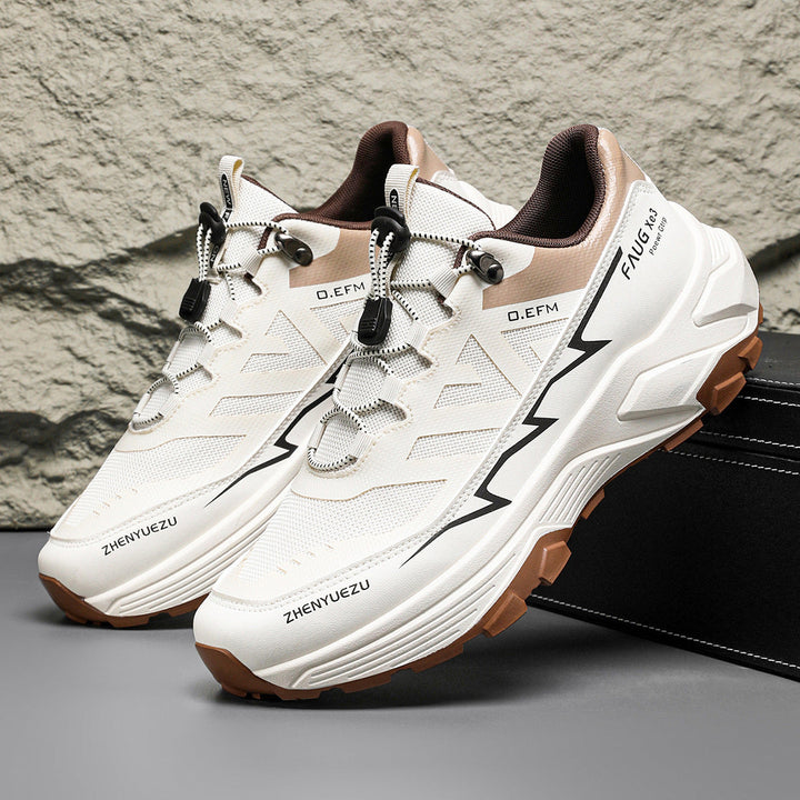 Step Into Adventure with Men Colorblock Sneakers: The Ultimate Outdoor Companion
