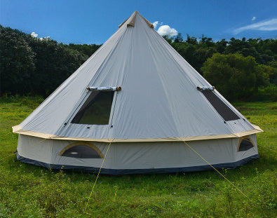 Experience the Great Outdoors with the Yurt Tent Outdoor Camping Pyramid Chimney Sunscreen
