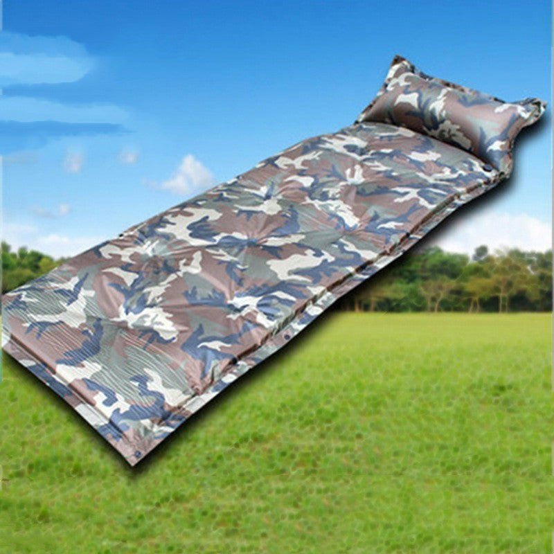 Camo Automatic Inflatable Sleeping Bag With Pillow