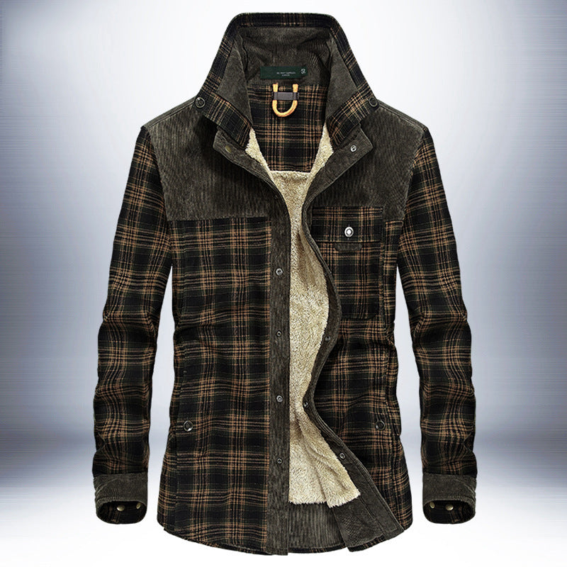 Winter Jacket Men Thicken Warm Fleece Jackets