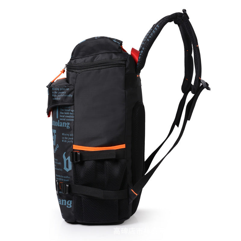 Printed backpack men