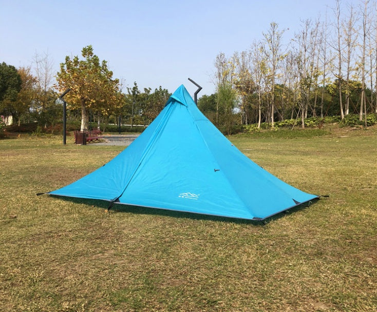 Portable camping pyramid tent single outdoor