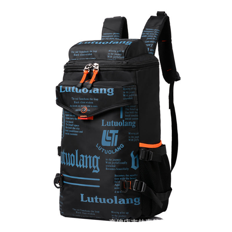 Printed backpack men