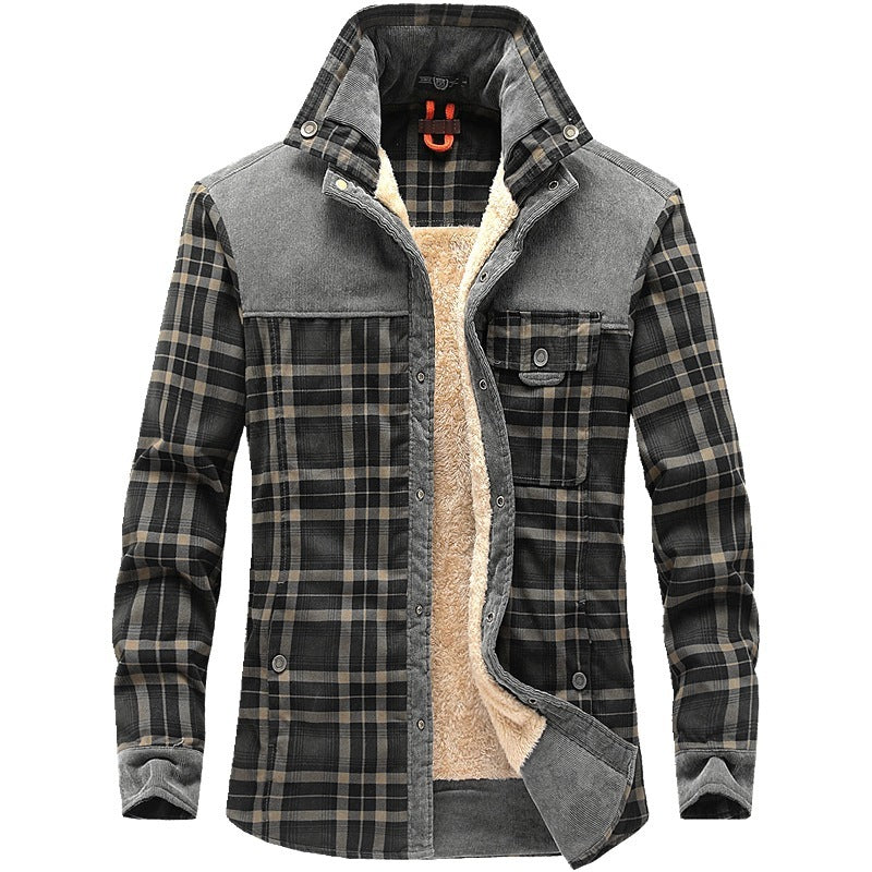 Winter Jacket Men Thicken Warm Fleece Jackets