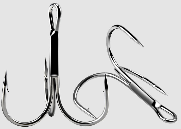 hree Hooks Large Silver Carp Fish