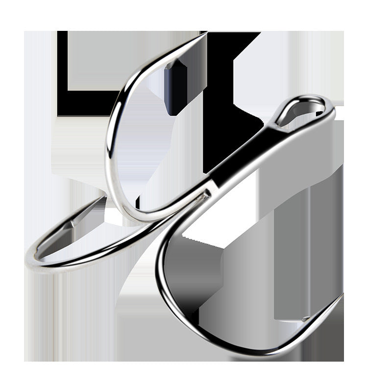 hree Hooks Large Silver Carp Fish