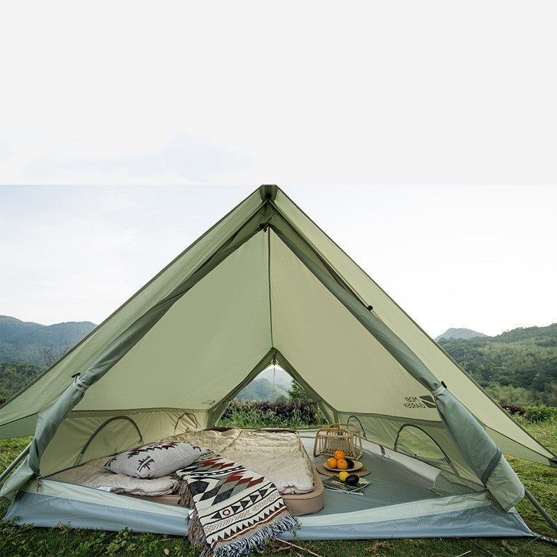 Outdoor Family Light Luxury Large Space Camping Cotton Tent