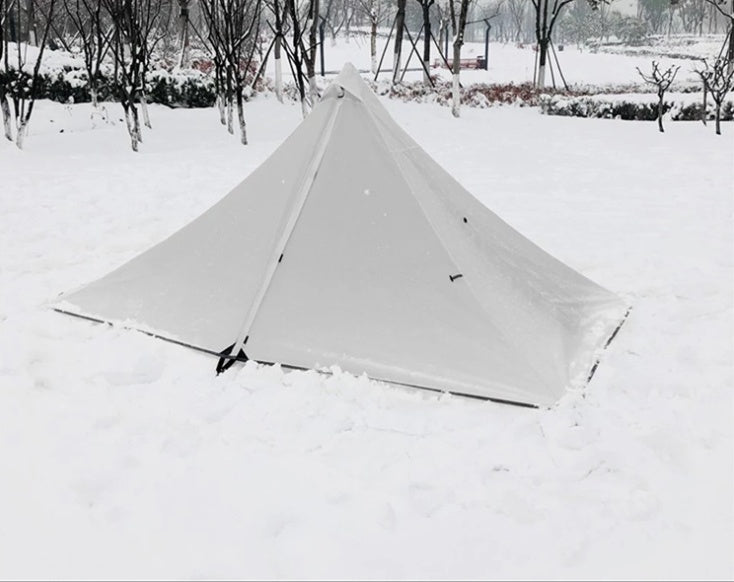 Portable camping pyramid tent single outdoor
