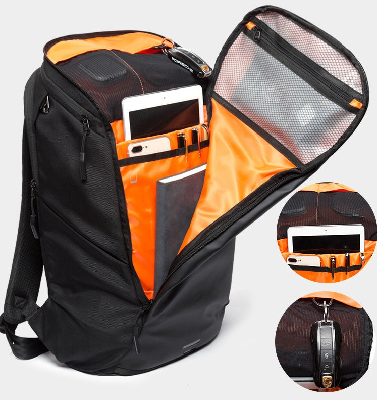 Multifunctional multi-compartment backpack men