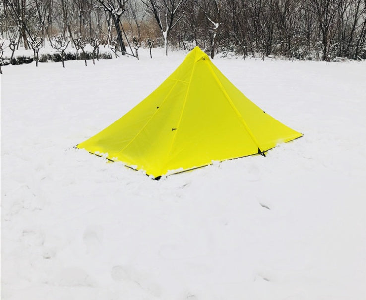 Portable camping pyramid tent single outdoor