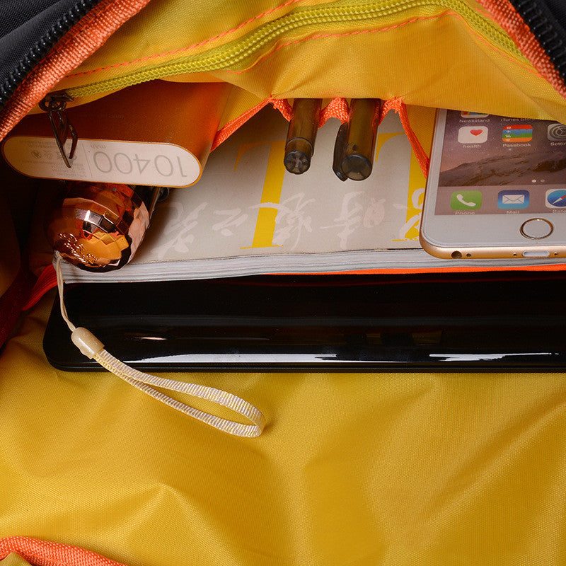 Printed backpack men