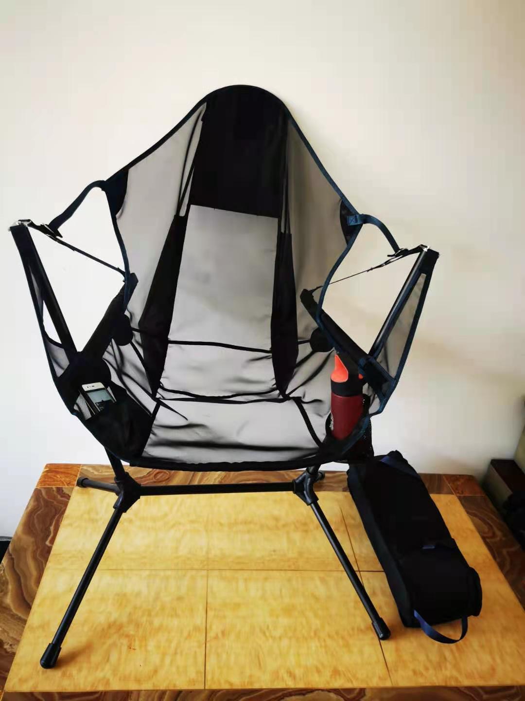 Camping Leisure Beach Aluminum Alloy Folding Rocking Chair