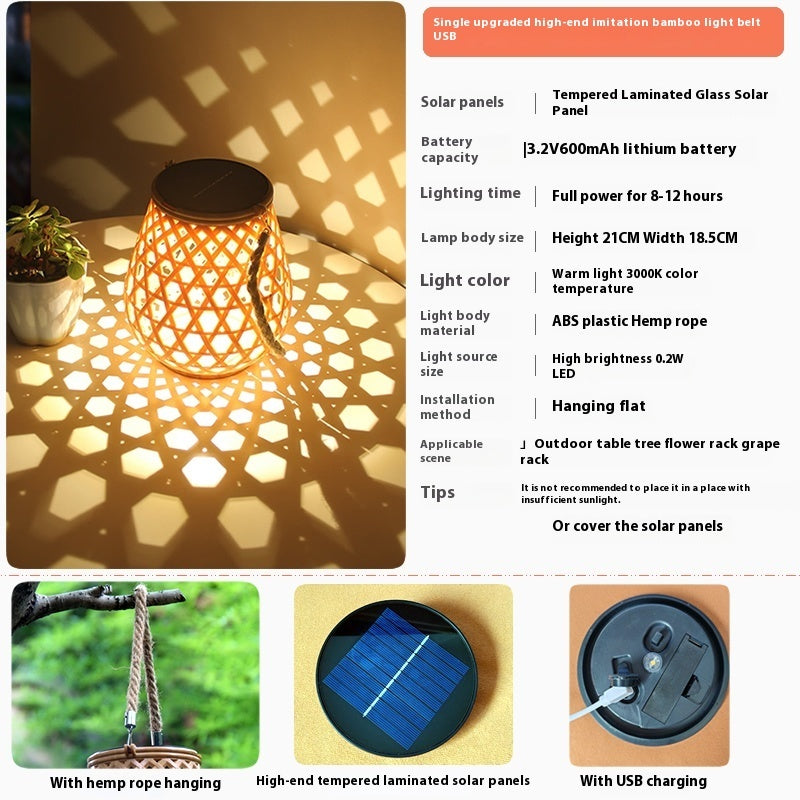 Outdoor Solar Lantern Lights Waterproof
