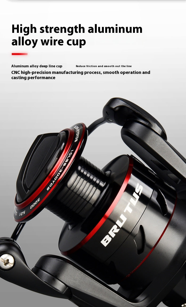 Lure Fishing Wheel Spinning Reel Telescopic Fishing Rod