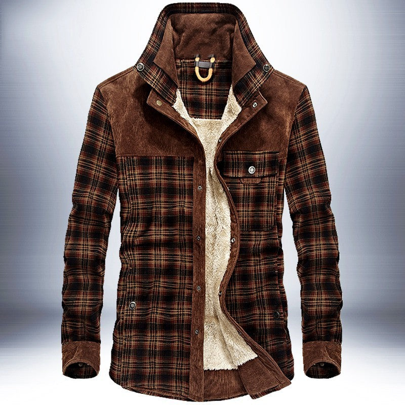 Winter Jacket Men Thicken Warm Fleece Jackets