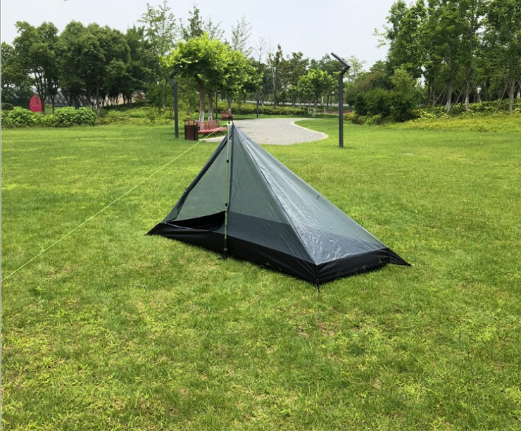 Portable camping pyramid tent single outdoor
