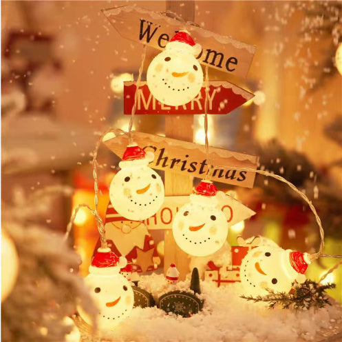 Snowman string lights Christmas lights Outdoor