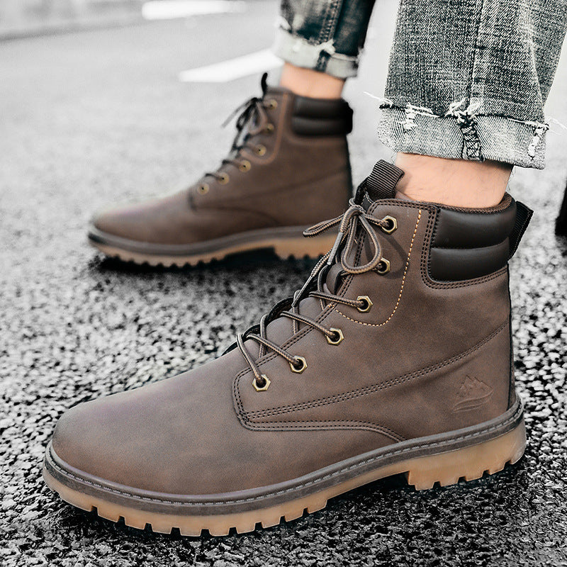 British Fashion High-top Boots Outdoor Hiking