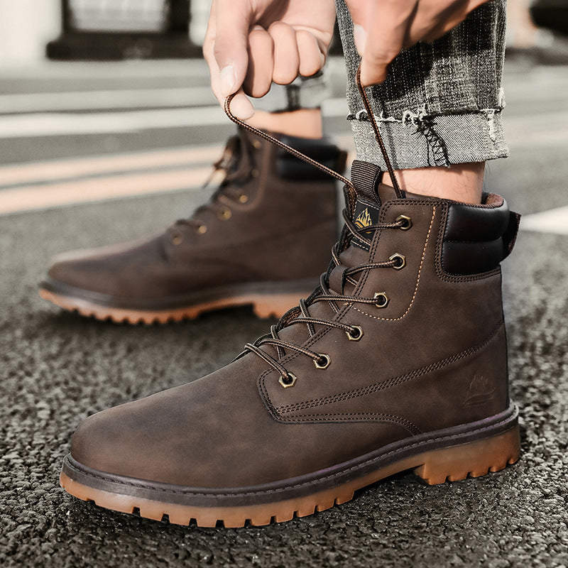 British Fashion High-top Boots Outdoor Hiking