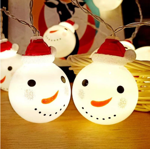 Snowman string lights Christmas lights Outdoor