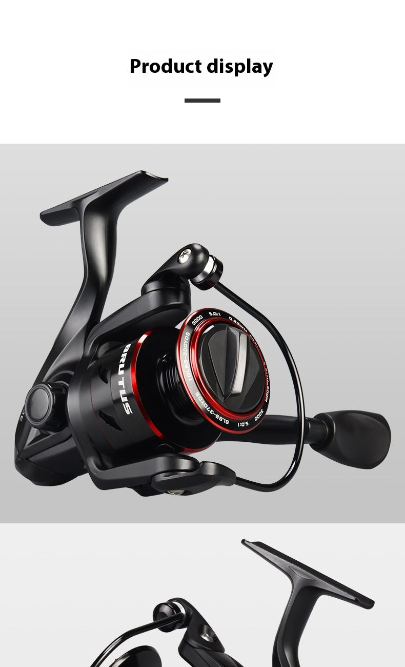 Lure Fishing Wheel Spinning Reel Telescopic Fishing Rod