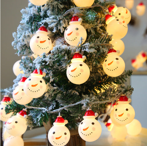 Snowman string lights Christmas lights Outdoor