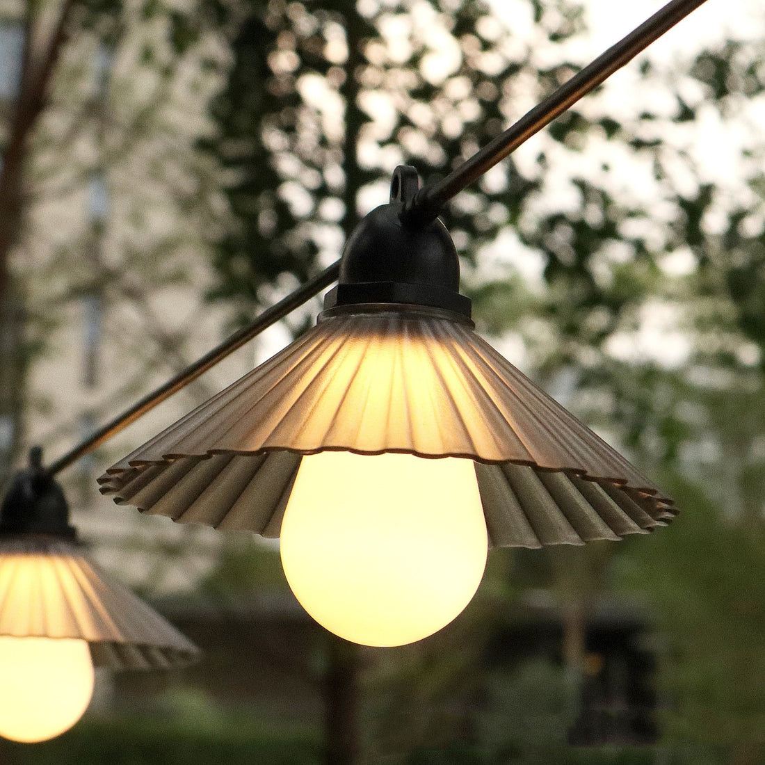 Outdoor Courtyard Camping Tent LED Globe Colored String Lights
