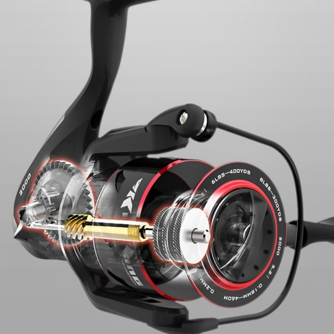 Lure Fishing Wheel Spinning Reel Telescopic Fishing Rod