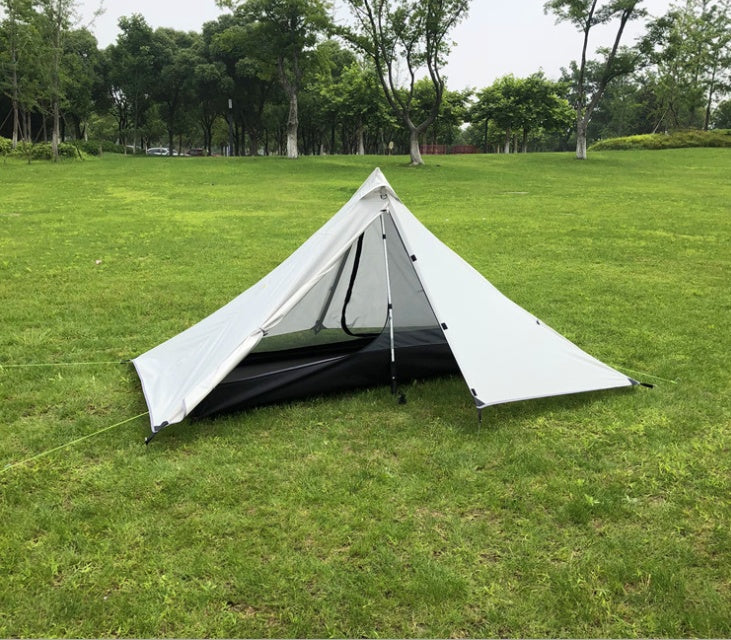 Portable camping pyramid tent single outdoor