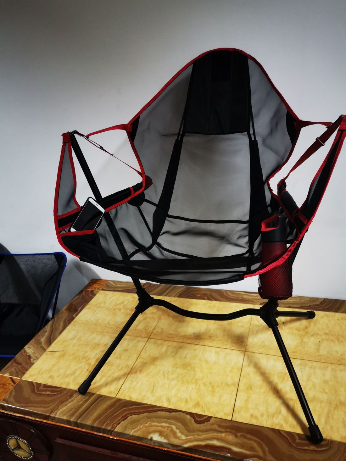 Camping Leisure Beach Aluminum Alloy Folding Rocking Chair