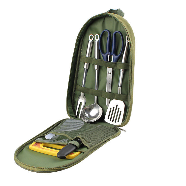 Outdoor Activities Barbecue Cookware Board Knife Set