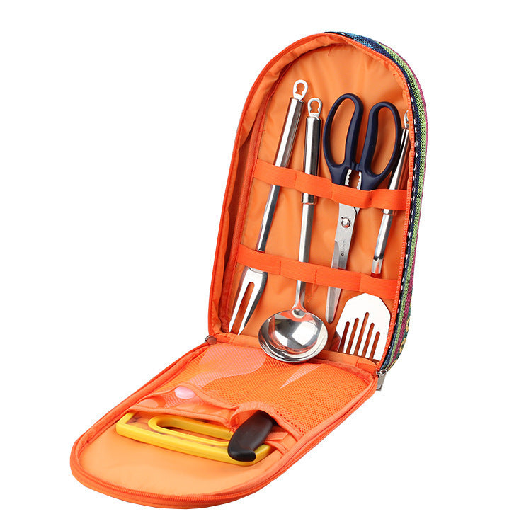 Outdoor Activities Barbecue Cookware Board Knife Set