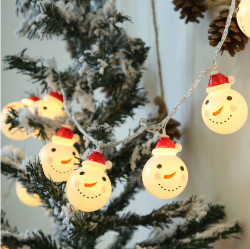 Snowman string lights Christmas lights Outdoor