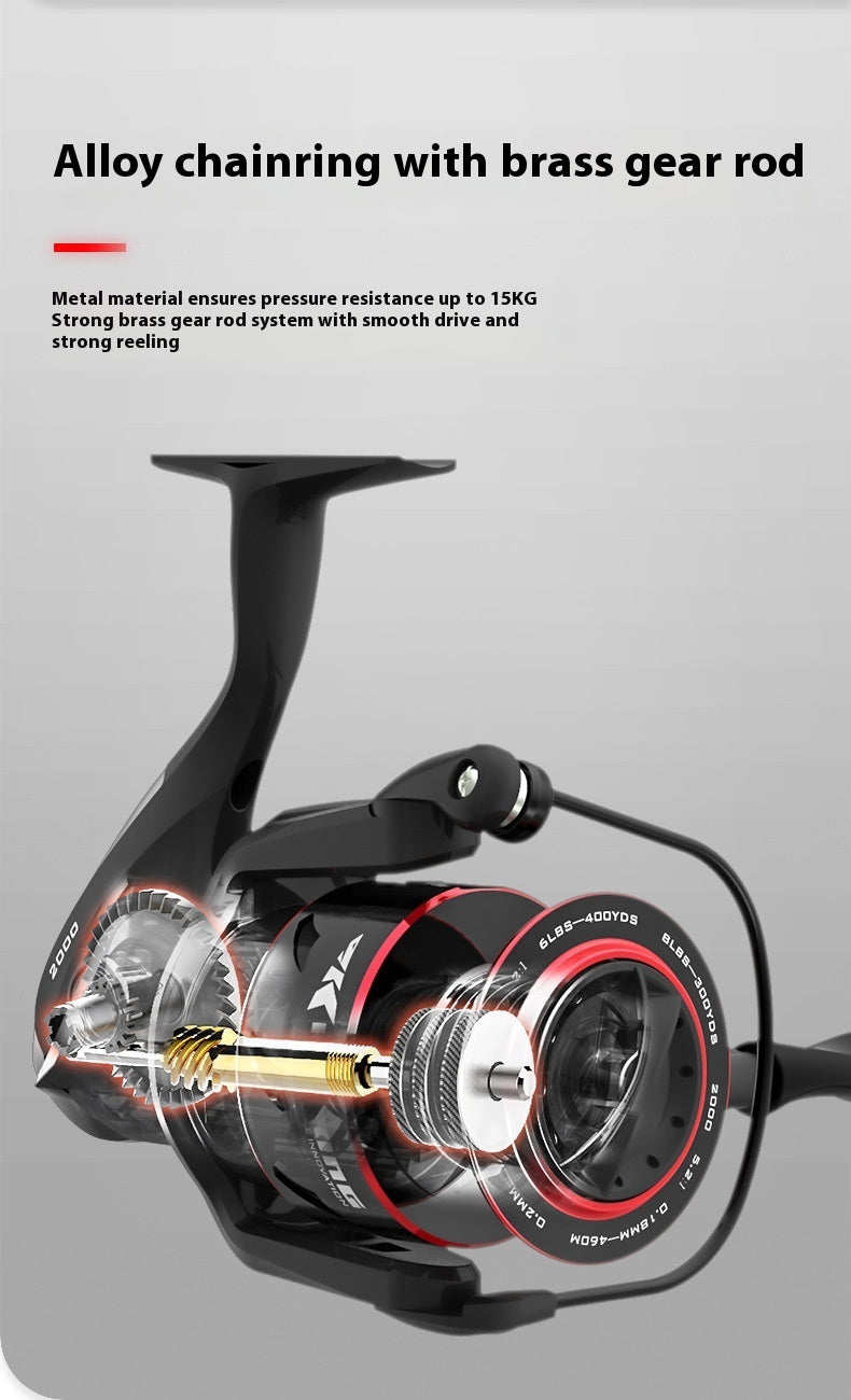 Lure Fishing Wheel Spinning Reel Telescopic Fishing Rod