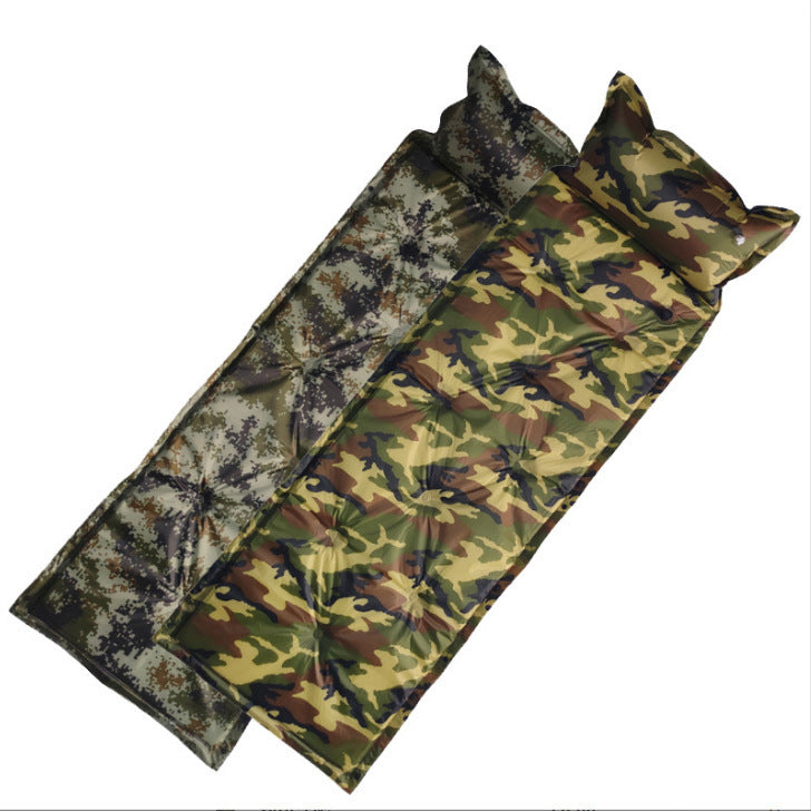 Camo Automatic Inflatable Sleeping Bag With Pillow