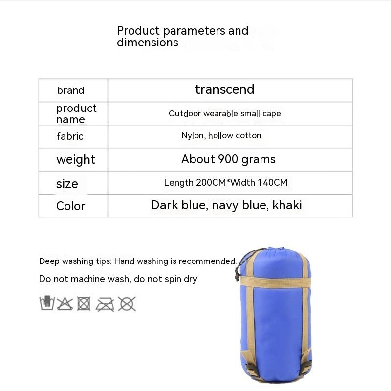 Outdoor Cloak Sleeping Bag