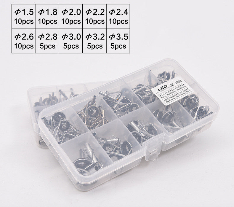 Boxed Sea Fishing Rod Rod Slightly Guide Ring Set 80pcs