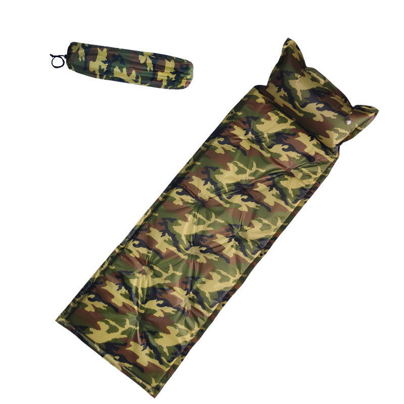 Camo Automatic Inflatable Sleeping Bag With Pillow