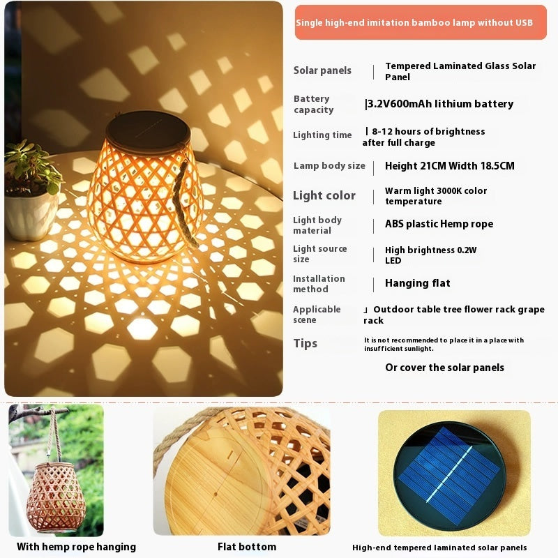 Outdoor Solar Lantern Lights Waterproof