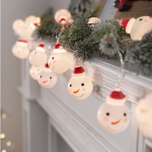 Snowman string lights Christmas lights Outdoor