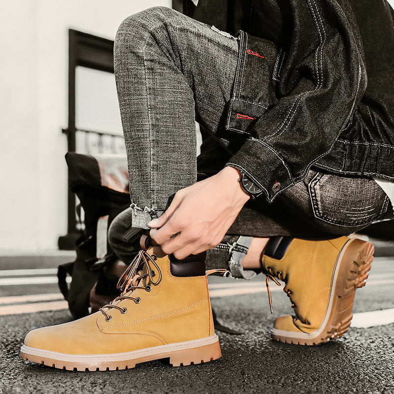 British Fashion High-top Boots Outdoor Hiking